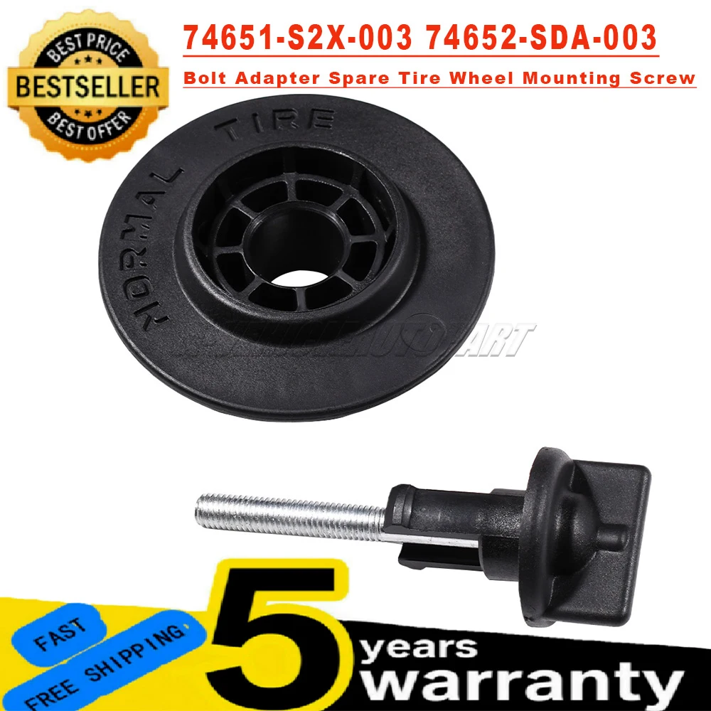 

Fit For Honda Acura 2003-2021 CIVIC CR-V 2007-2021 Bolt Adapter Spare Tire Wheel Mounting Screw 74651-S2X-003 74652-SDA-003