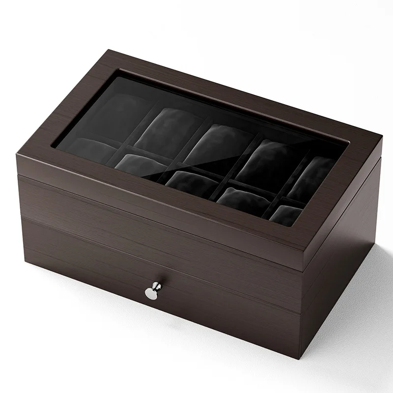 Hxl jewelry watch display packaging box double layer multifunctional storage box