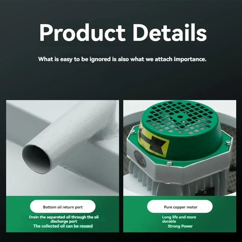 CNC Oil Separator Centrifugal Oil Mist Purifier Industrial Processing Oil-water Collector For Defogging Filtration