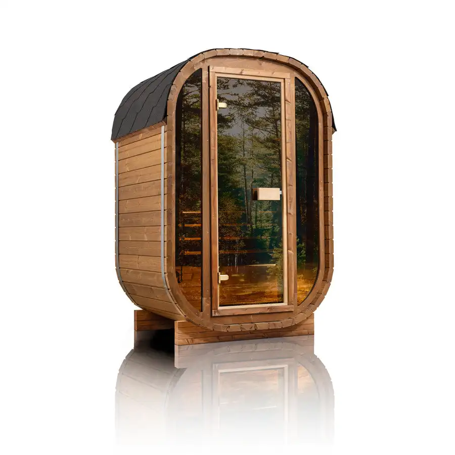 Modern 1 Person Mini Far Infrared Dry Sauna Room Indoor Canadian Pine Wood Sauna for Home Spa Relaxation