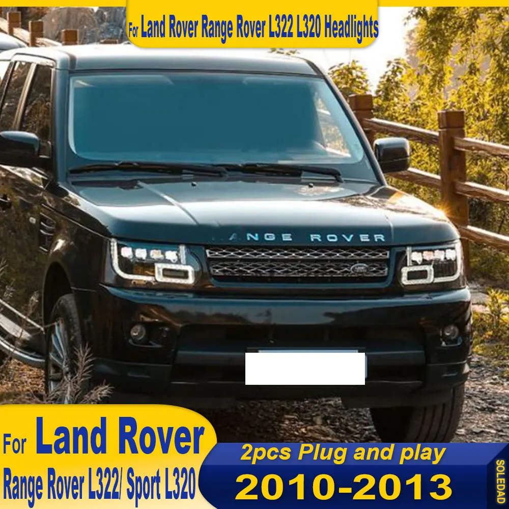 Car Headlamp for Land Rover Range Rover Sport L320 Vogue L322 Facelift 2010- 2013 Full LED Headlights Projector Replacement