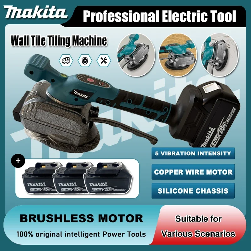 

Makita Tile Vibration Leveling Machine Cordless Tile Intelligent Wall Tile Tiling Machine Power Tools For Makita 18V Battery