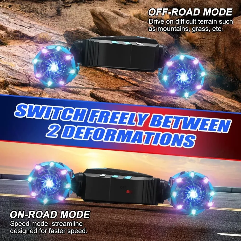 Hand-Gesture Controlled 4WD RC Stunt Car with Spray, Lights, and Music for Ages 6-13