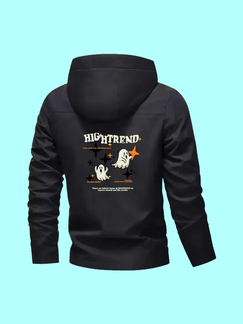 

This casual men's jacket has new style, classic slim-fit, cartoon prints, suits home wear, casual outdoors and shopping.