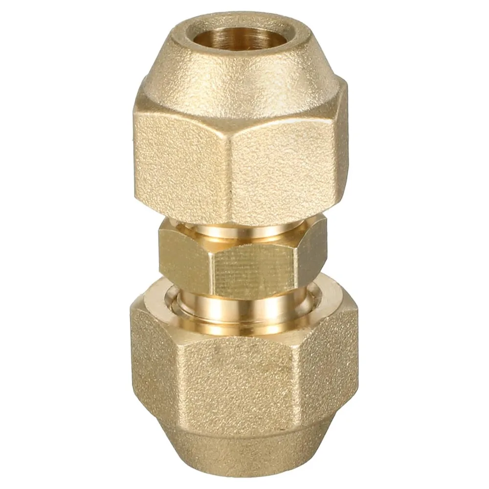 Rechte Pijp Verlengstuk 1/2 "1/4" 3/8 "Met Flare Moeren Koperen Connectors Pijp Koppeling Adapters