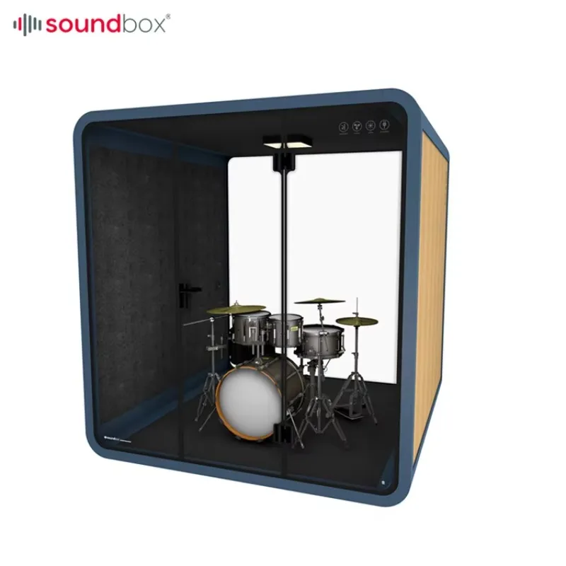 Movable Private Singing Practice Sound Proof Booth Drum