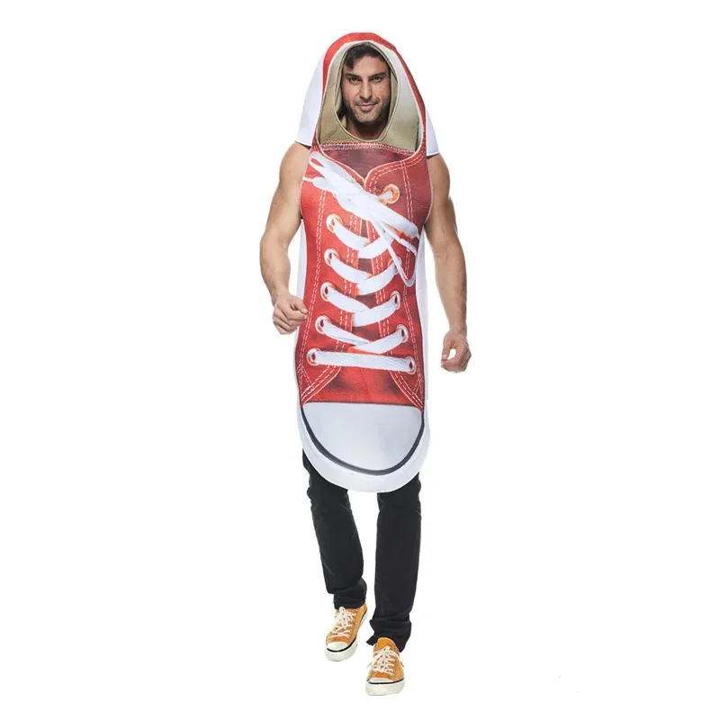

COSda@Bear's Den Funny Couple Sneakers Halloween Costume for Adult Novelty Canvas Shoes Cosplay Outfit Man Woman Car New 2025COS