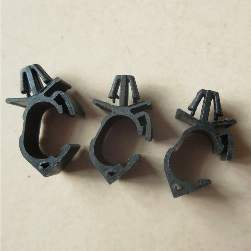 11.0mm Fastener 40pcs Auto Oil Pipe Cable Clamps Fixed Clips Plastic Route Tie Wiring Harness Practical Durable