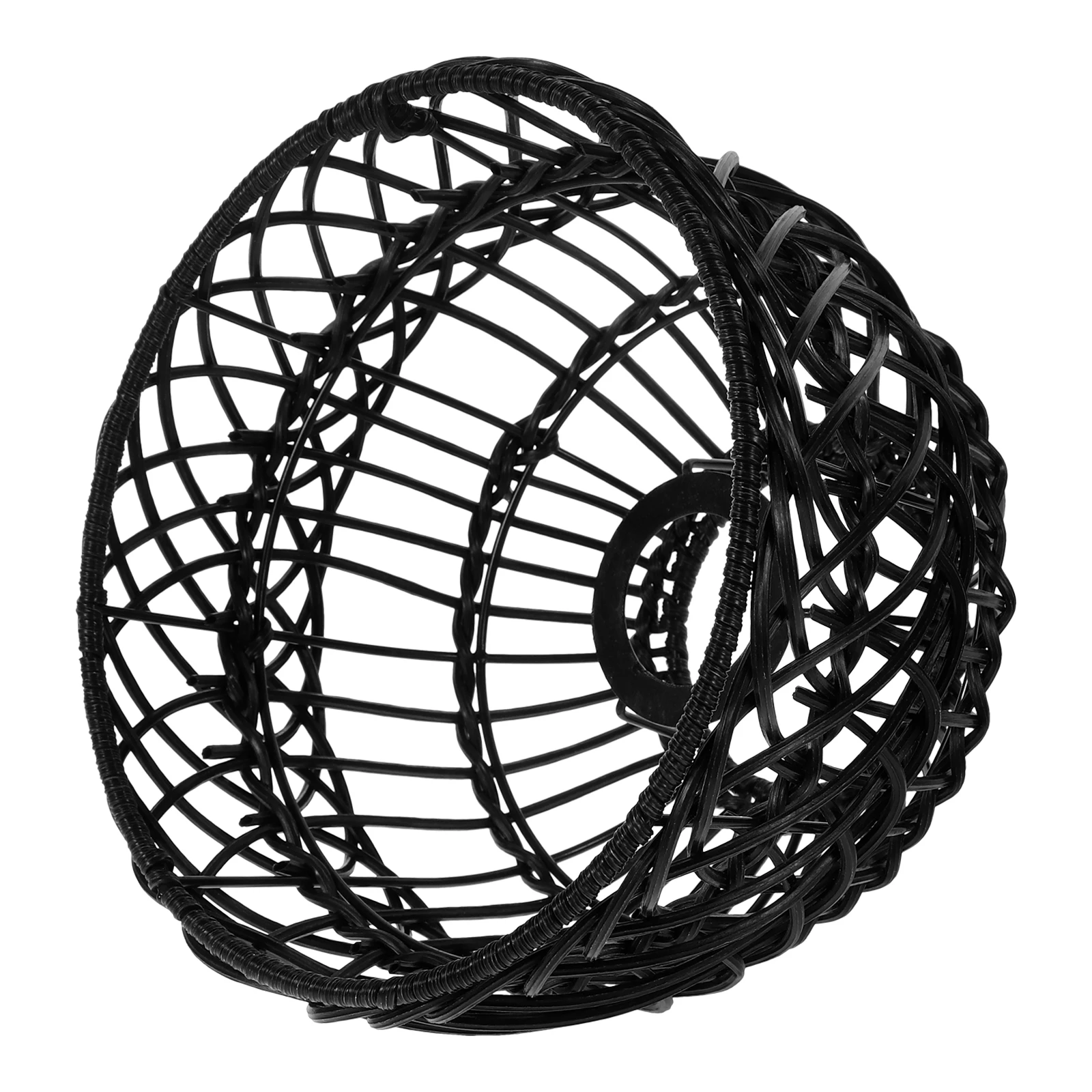 

Simulated Rattan Woven Pendant Shade Hanging Cover Home Bar Restaurant PP Iron Woven Pendant Shade Square Replacement