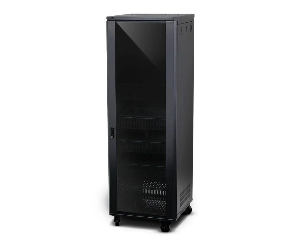 

42U Server Rack Cabinet System with DC Fans Enclosure with Casters