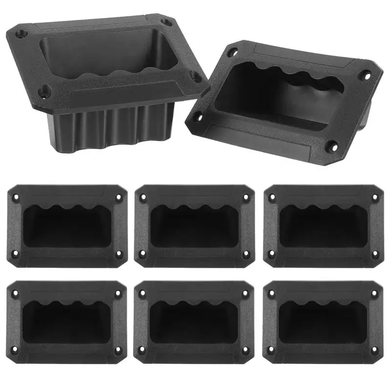 8pcs Speaker Grip Pad Plastic Sound Boxes Handle Stage Speaker Cabinet Side Handle Audio Accessory Recessed Sound