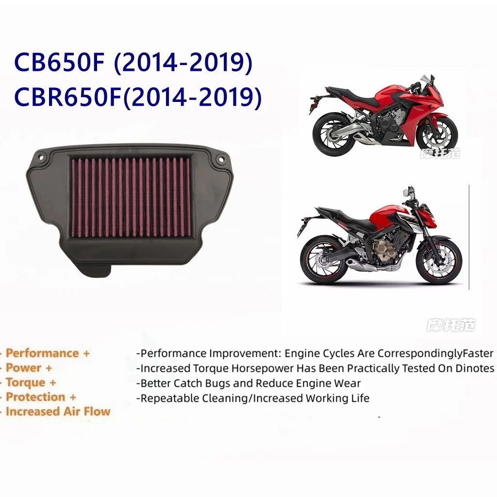 

Motorcycle Air Filter For HONDA CBR650F CB650F CBR650 F CB 650F 2014-2019 2015 2016 2017 2018