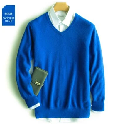 Variant: blue v-neck