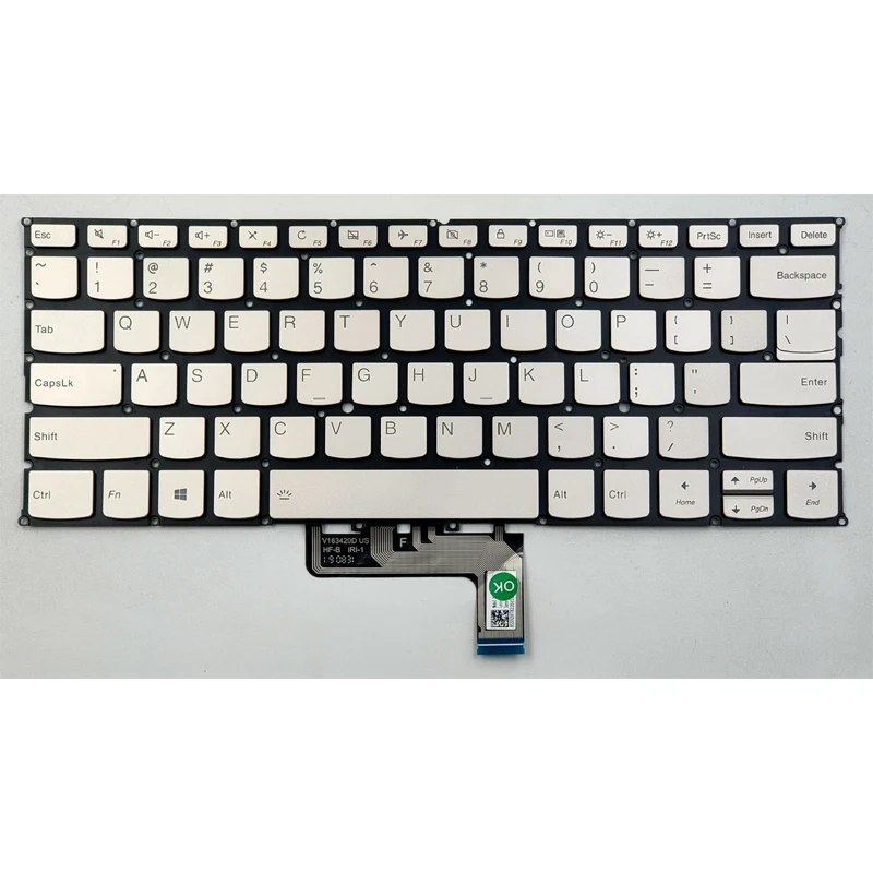 New For Lenovo Ideapad Yoga C940-14IIL C940-14 Series Laptop Keyboard US Silver With Backlit