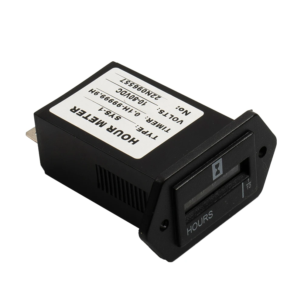 Mechanical Hour Meter DC10-80v For Diesel Engine Generator HM002 HS Used To Track The Service Life Of Engine -10degree Celsius-+