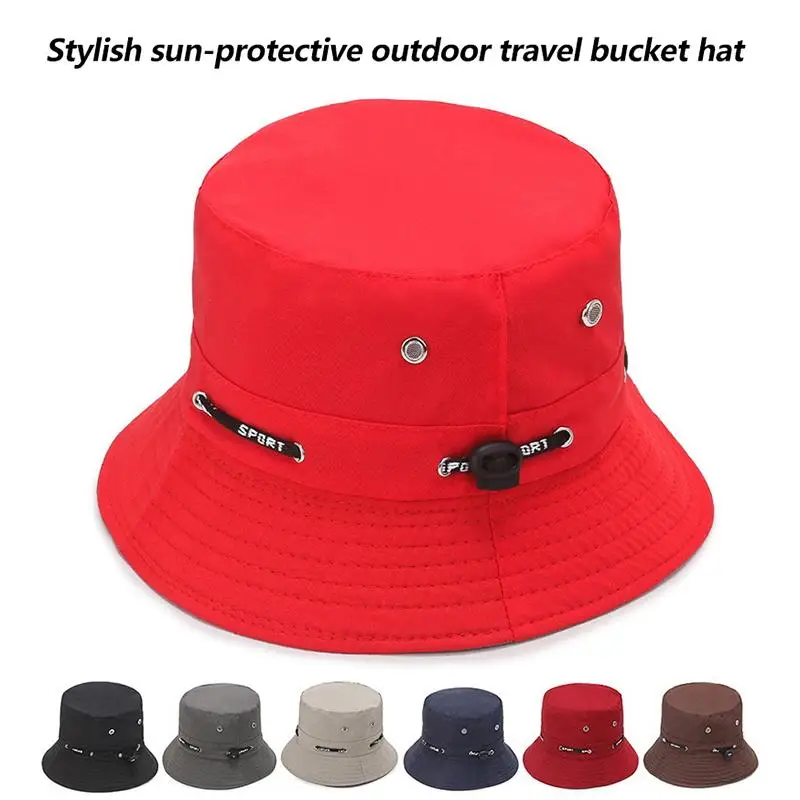 New Fisherman's Hat Fashionable And Versatile Sunscreen Mountaineering Hat Adjustable Breathable Waterproof Outdoor Camping Hat