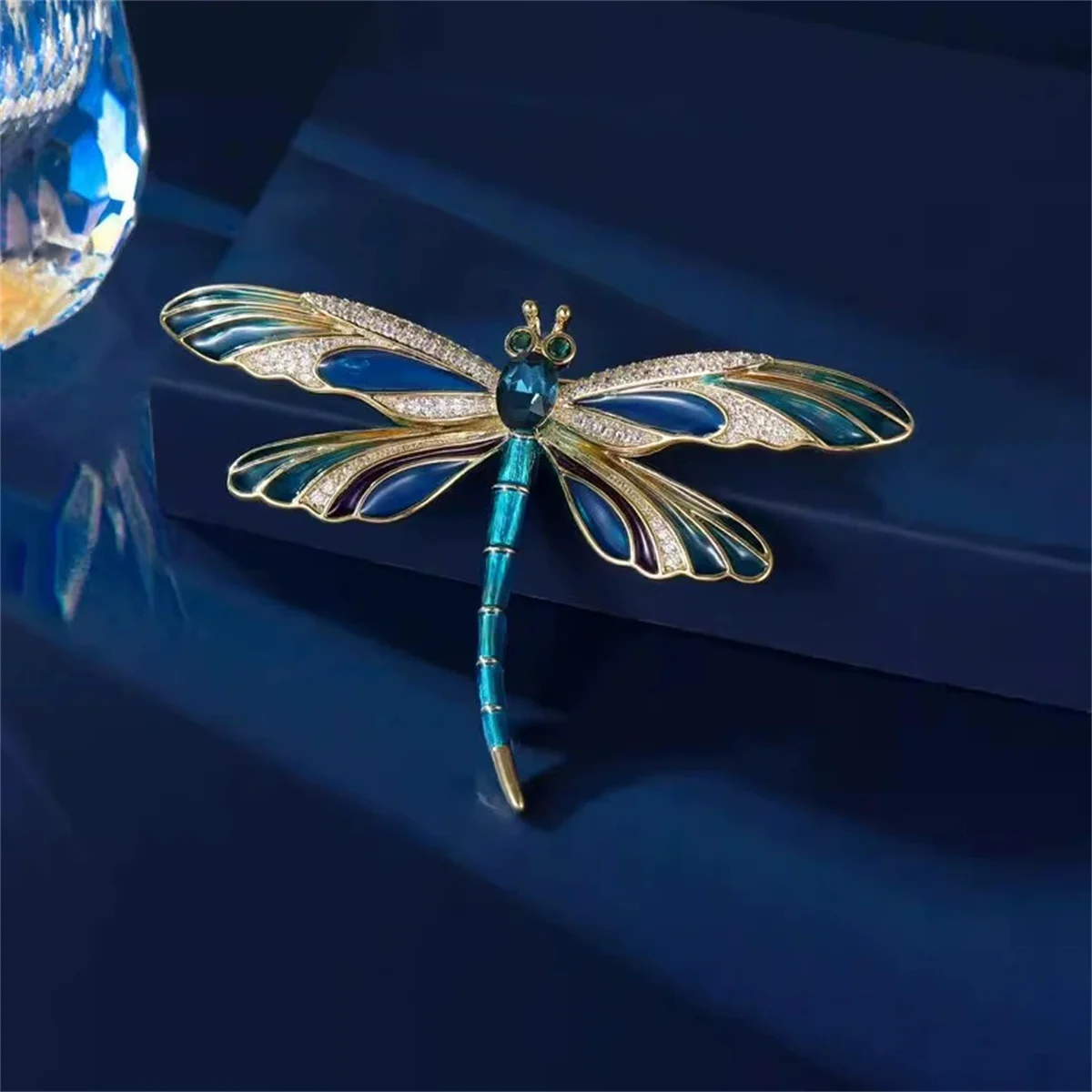 1pc cor y2k libélula broche pino bonito e requintado retro jóias acessórios elegante e romântico presente de festa para mulher