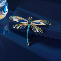 1Pc Color Y2K Dragonfly Brooch Pin Beautiful And Exquisite Retro Jewelry Accessories Elegant And Romantic Party Gift For Women