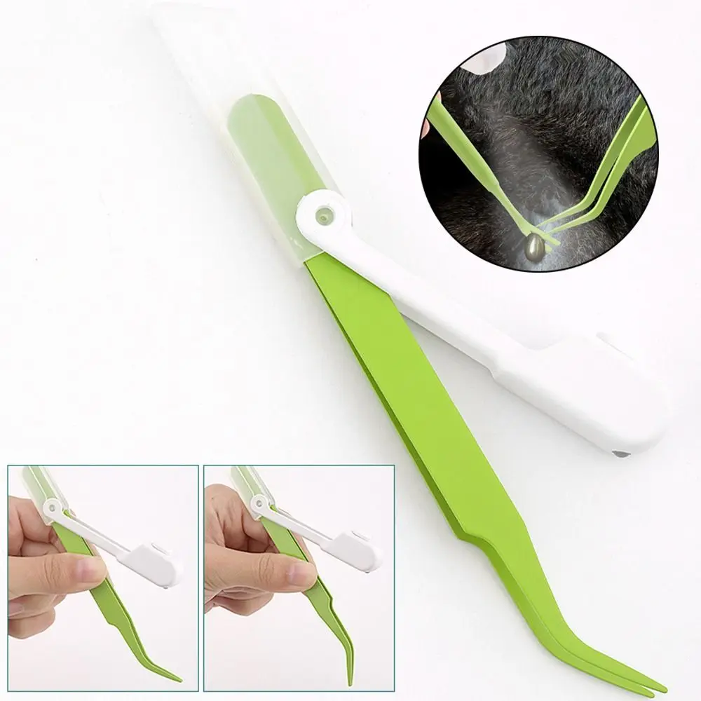 Stainless Steel Pets Tick Removal Tool Scratching Hook Dual Ended Dog Tick Ease Remover Tick Cleaning Tool Led Light