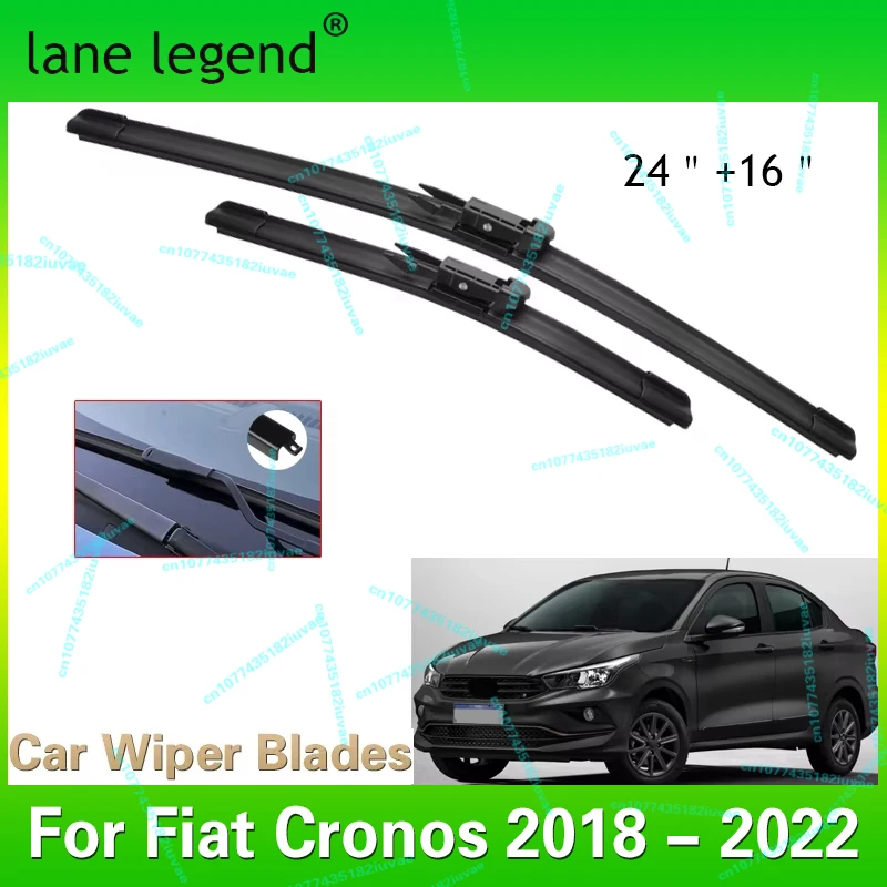 

For Fiat Cronos 2018 2019 2020 2021 2022 Wiper Blades Rubber Strip Refill Cleaning Window Windshield Windscreen Car Accessories