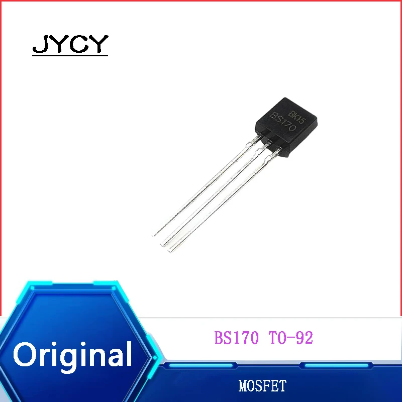 10PCS BS170 TO-92 0.5A 60V Direct plug transistor MOSFET