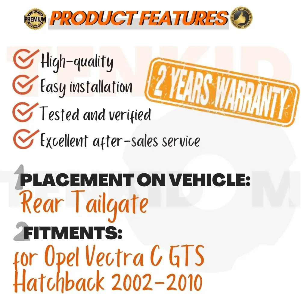 Lift Supports for Opel Vectra C GTS Hatchback 2002-2010 Tailgate Dampers Shocks Springs Arm Props Shocks