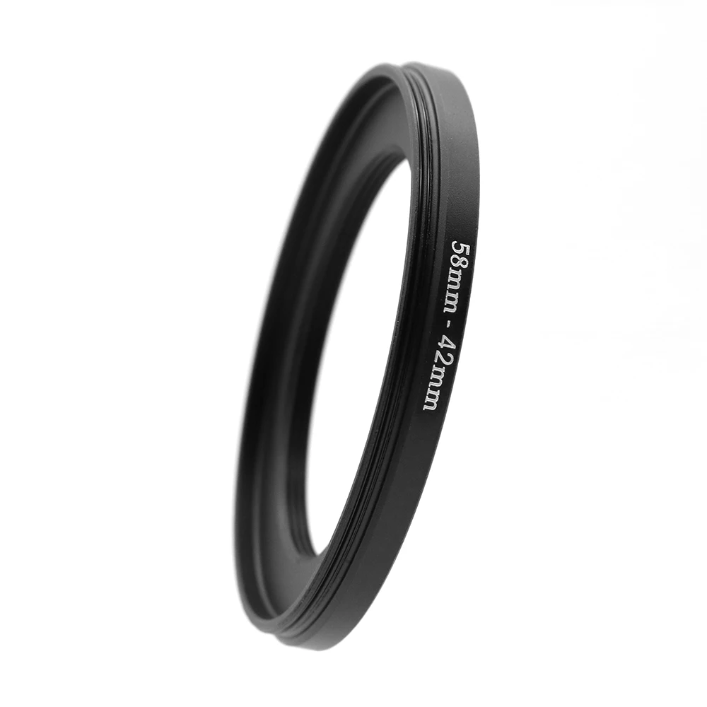55-46mm,55-49mm,55-52mm,57-55mm,58-28mm,58-30mm,58-37mm,58-42mm anillo adaptador de filtro de lente de cámara, 58-43mm