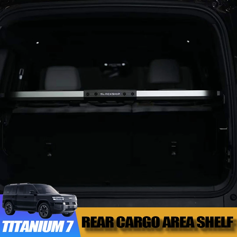 For BYD Formula Leopard Fang Cheng Bao Titanium 7 Rear Cargo Area Shelf Trunk Organizer with Split-Level Storage Quick-Folding