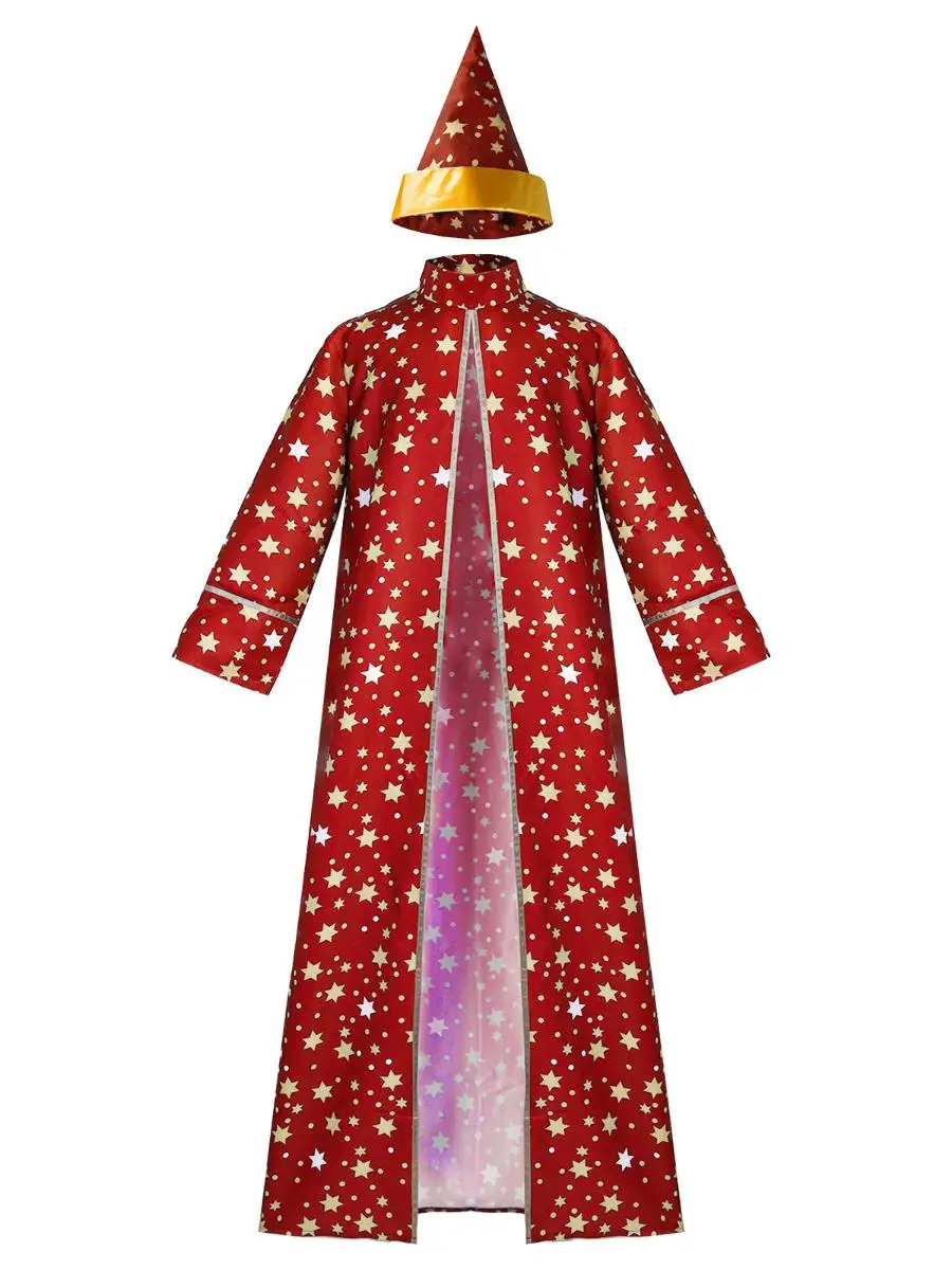 Nouveau loween Costume magique Cosplay longue Robe étoile lune sorcière Performance vêtements fée T ethnique femmes Faion scène tenue