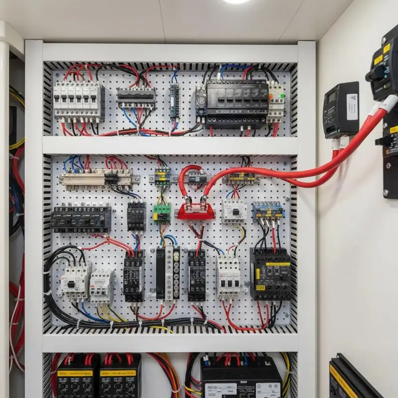 M8 M10 Power Busbar Distribution Panel with Dual Stud DC Battery Terminal Connector for High Amp Circuit Car Marine