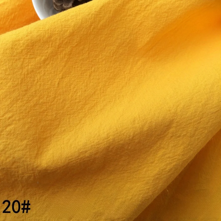 10 Meters 20s Water Washed Single Layer Crinkle Fabric 100% Cotton 137cm Width 160 Gsm Small wholesale SC05