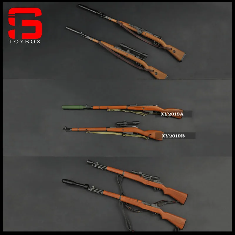 ZYTOYS-Sniper Rifle Gun Modelo Cena Props, Fit 12 ''Figura Soldado Ação, 98K, Tipo 99, M1, Garand NO4MKI, M1891, 1/6, ZY2015-ZY2019