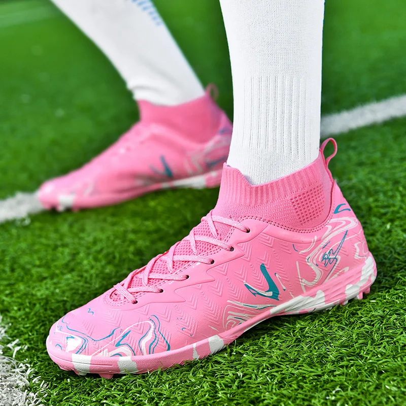 Neue Herren-Fußballschuhe für Rasen, Ultraleichte Sport-Indoor-FG-Turf-Futsal-Erwachsenen-Fußballstiefel, Rutschfeste Komfortable Stollenschuhe – Detail 27