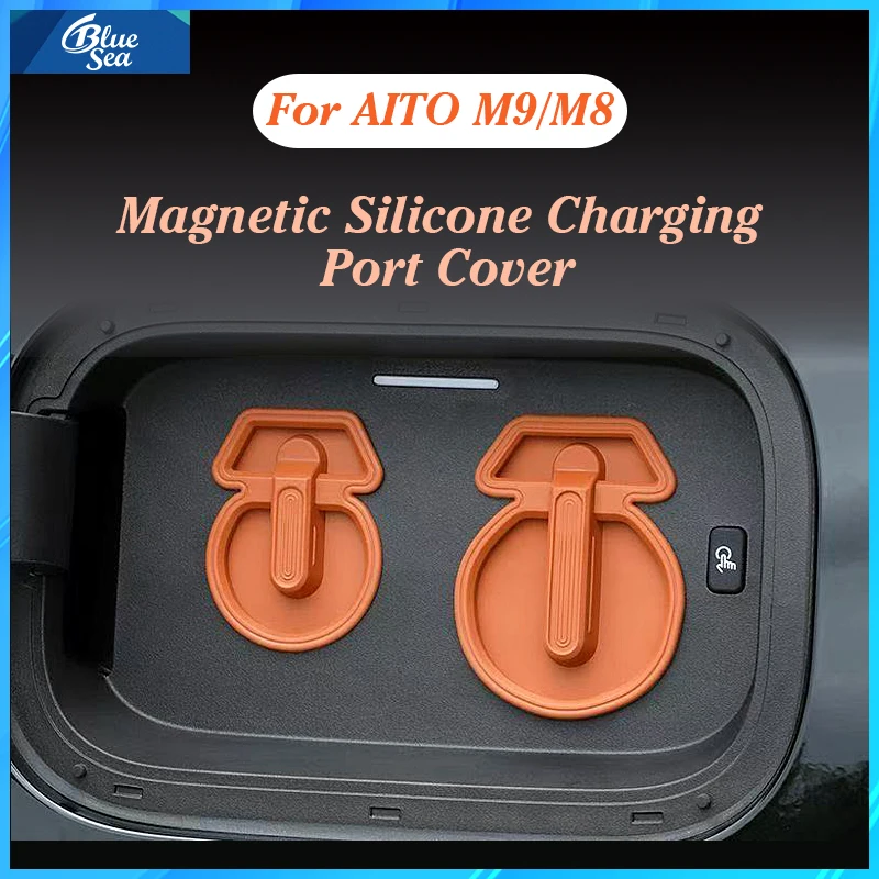 para-huawei-aito-m9-m8-estilo-do-carro-porta-de-carregamento-capa-a-prova-dwaterproof-agua-silicone-capa-poeira-protecao-chuva-acessorios-modificados-automoveis