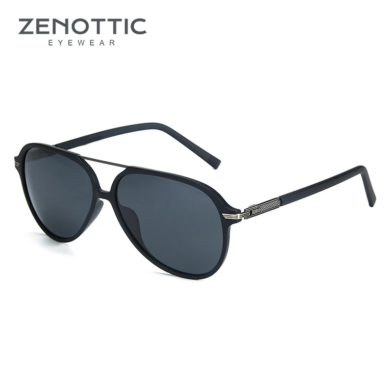 

ZENOTTIC Prescription Myopia Pilot Sunglasses Diopter Photochromic Polarized Oversize Sun Glasses for Men Women Sport Shades