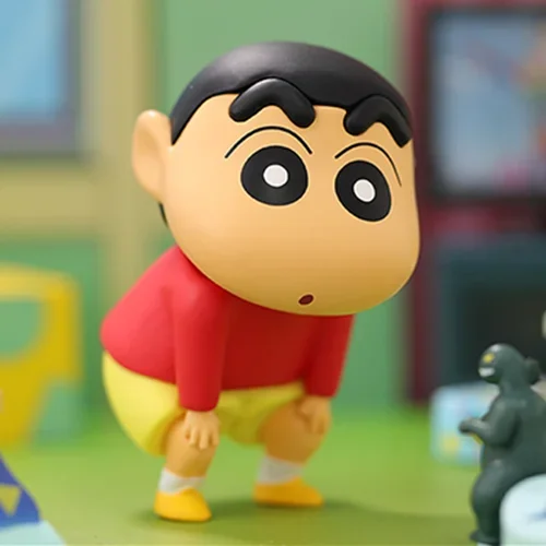 Genuine Blind Box Crayon Shin-Chan Emoticon Series Nohara Shinnosuke Anime Figure Model Fashion Play Doll Car Decoration Gift