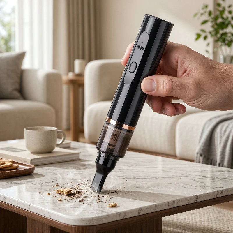 Cordless Coffee Grounds Vacuum Cleaner Mini Rechargeable Desktop Cleaner for Espresso Machine Bar Counter Coffee Station 커피 청소기