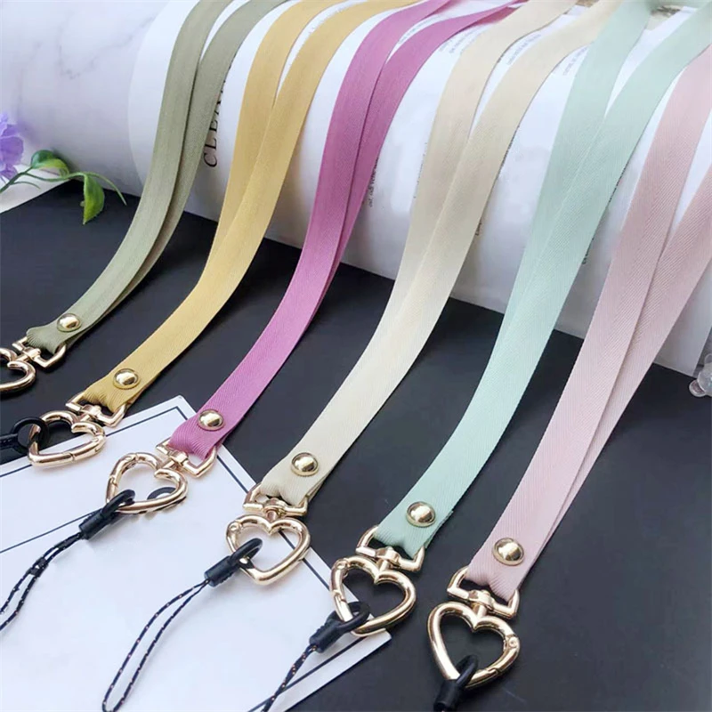 Love Mobile Phone with Keychain Lanyard for Men and Women, Confrontal Neck, Long document, Key Rope, DIY