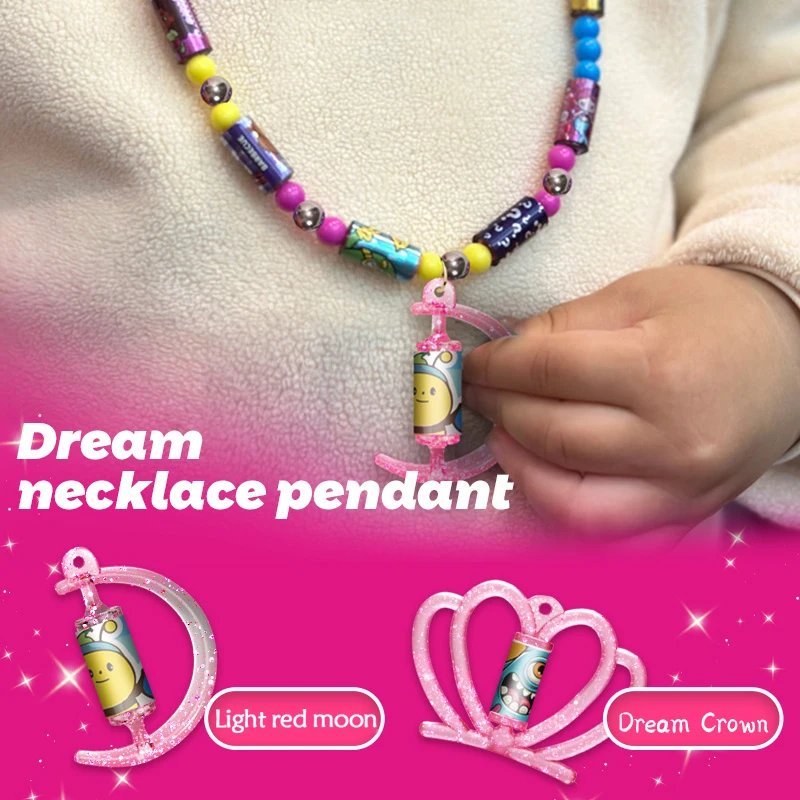 Creative DIY Sticker Bracelets Collectible Cards Children's Beaded Stickers Necklace Bracelet for Girl Early Education Toy Gifts
