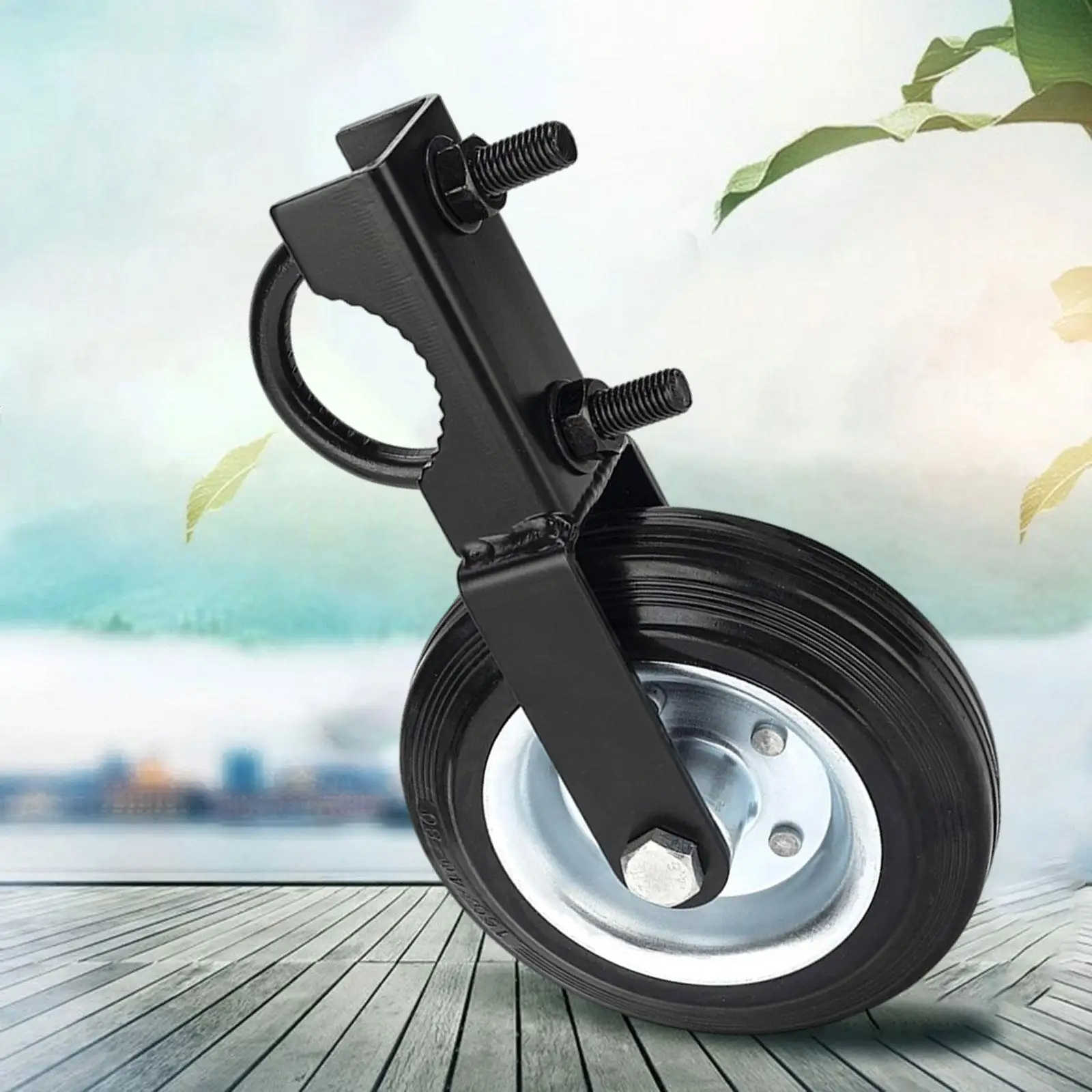 Fence Gate Caster Wheel Lawn Supplies Garden Adjustable Height for Wooden Gate Patio Chain Link Fence Outdoor Gate Swing Gate