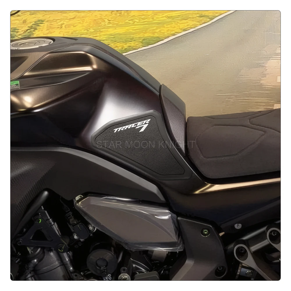 For Yamaha Tracer7 TRACER 7 GT 2025 2026 Motorcycle Rubber Tank Pad Sticker Side Tank Pad Anti Scratch Decal Non-slip Sticker view 6
