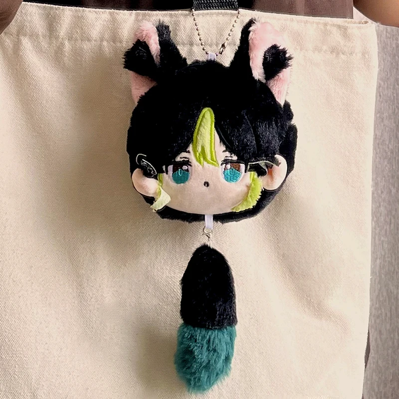 Game Genshin Impact Tighnari Plush Doll Pendant Keychain Cosplay Keyring Backpack Ornament Fans Collection Birthday Christmas Gi