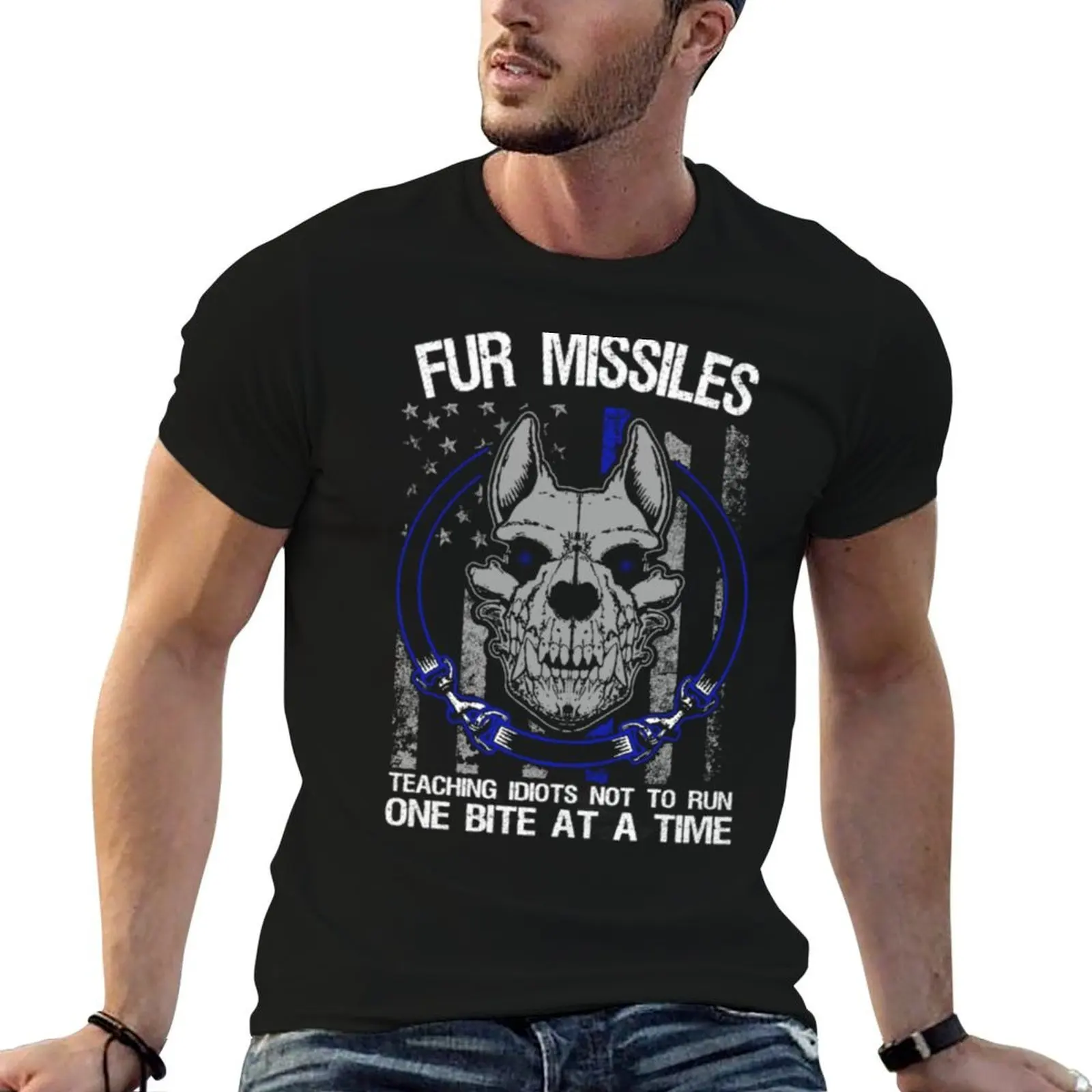 Футболка K9 Fur missiles, свободного кроя, больших размеров