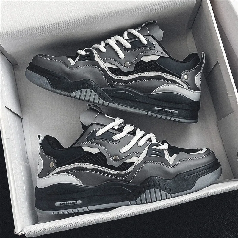 Trendy Skateboard Sneakers Men Original Skate Shoes Fashion Colorful Designer Sneakers Hip Hop Platform Men's Skateboard Shoes