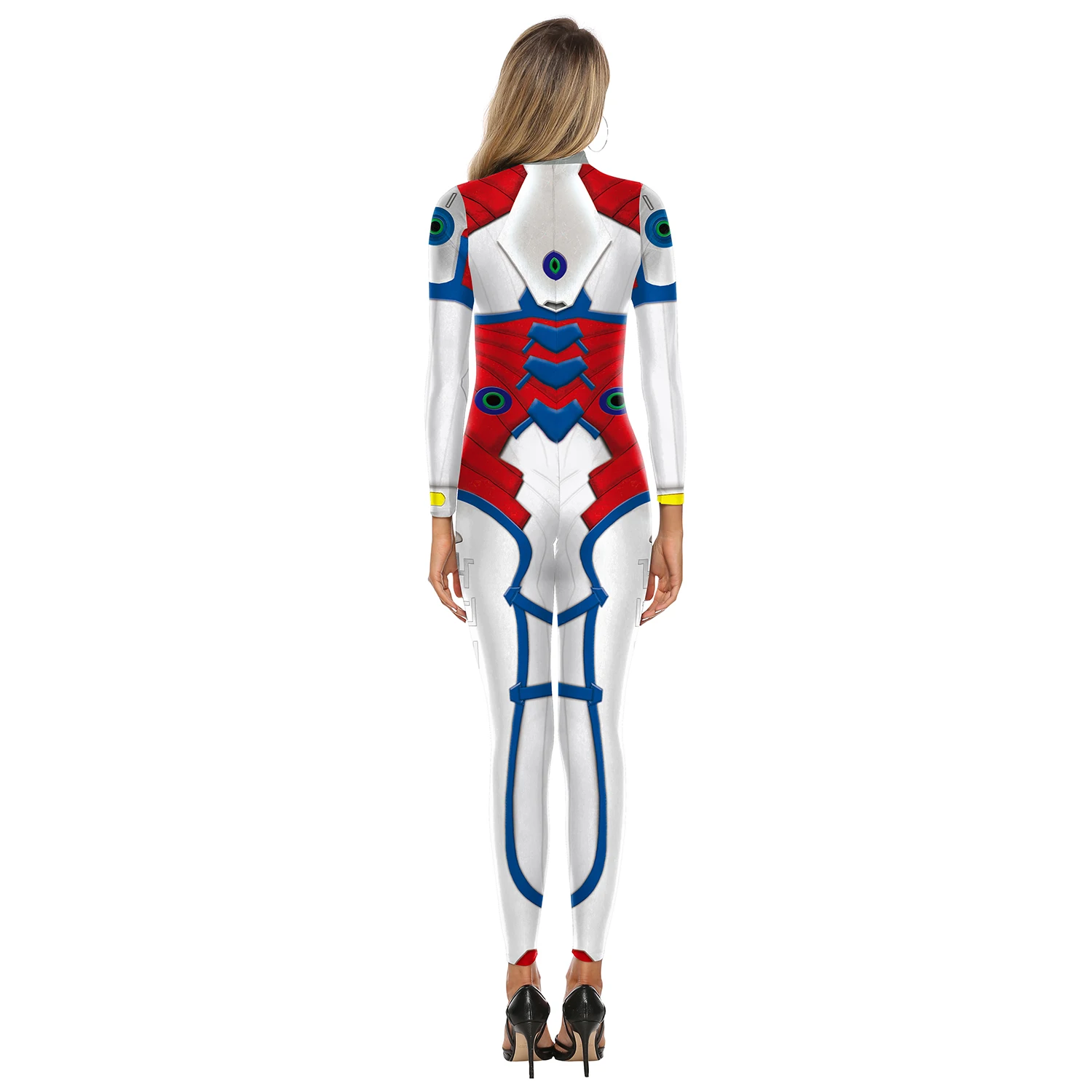 Game Superhero Jumpsuit Konijn Print Cosplay Kostuum Vrouw Vakantie Zentai Bodysuit 12% Spandex Party Show Outfit Kleding S-XK