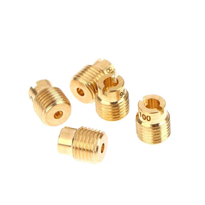 10Pcs Jets Moto Carburetor Slow Air Jet For GX140 GX160 GX200 GX390 212CC Mini Bike Go Kart FCR Main Jets Carb Jet Fuel Nozzle