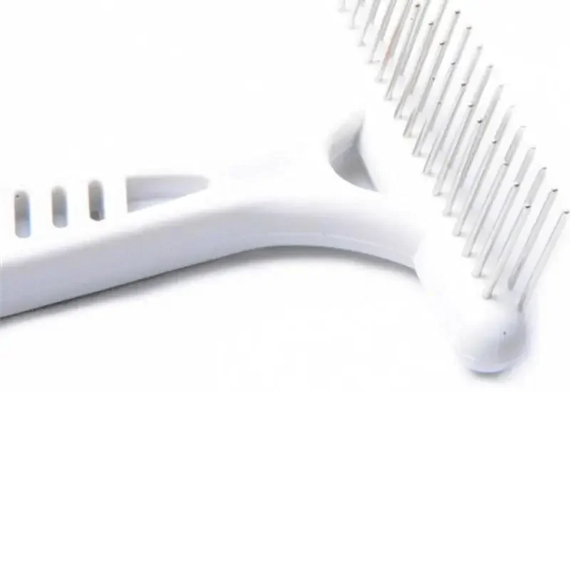 White Rake Comb for Dogs Brush Short Long Hair Fur Shedding Remove Cat Dog Brush Grooming Tools Pet Dog Supplies