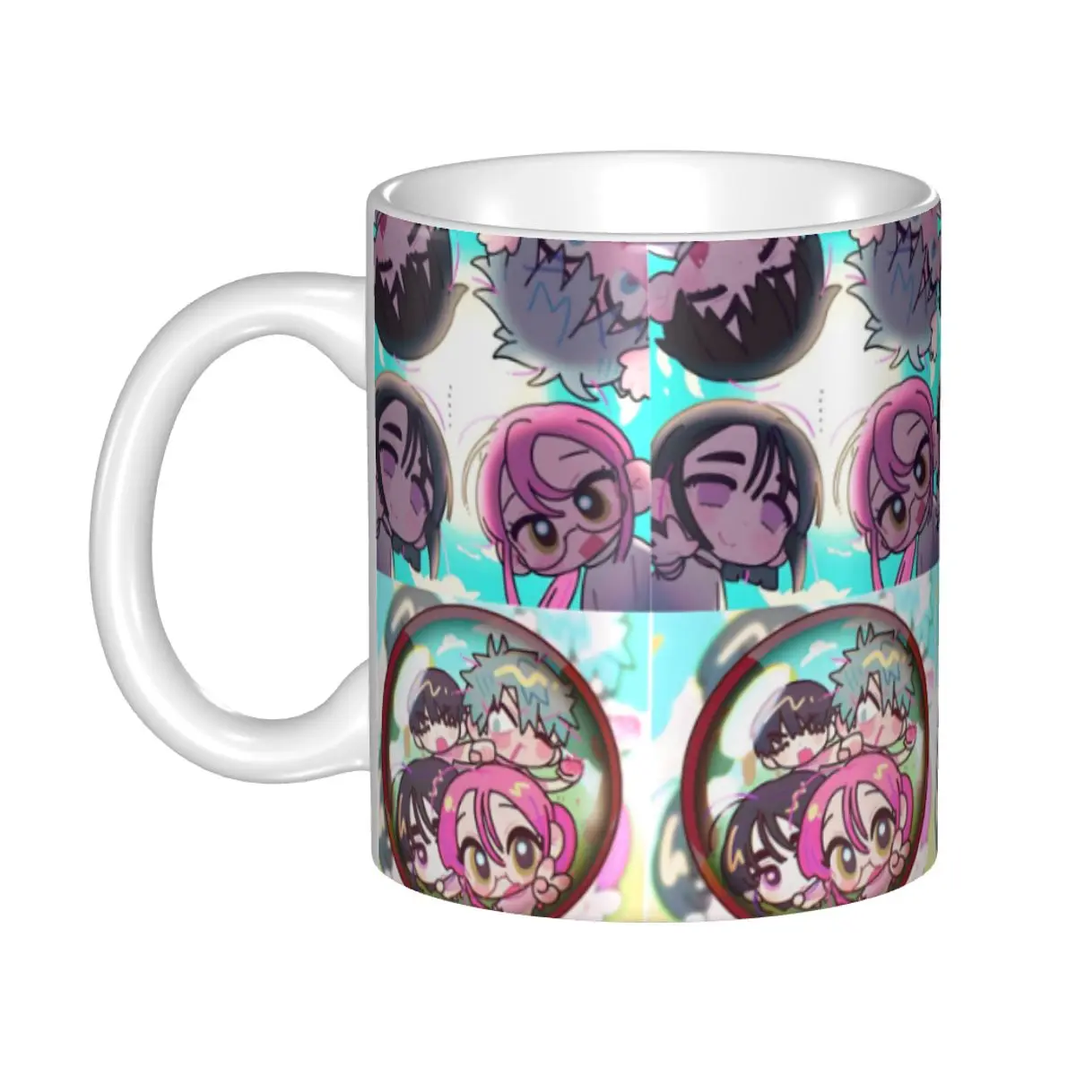 Personalized Alien Stage Anime Coffee Mug DIY Cartoon Ceramic Milk Tea Mug