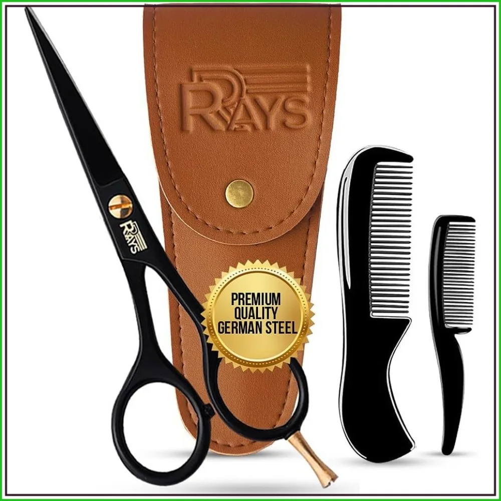 Premium Beard Scissors and Grooming Kit for Men