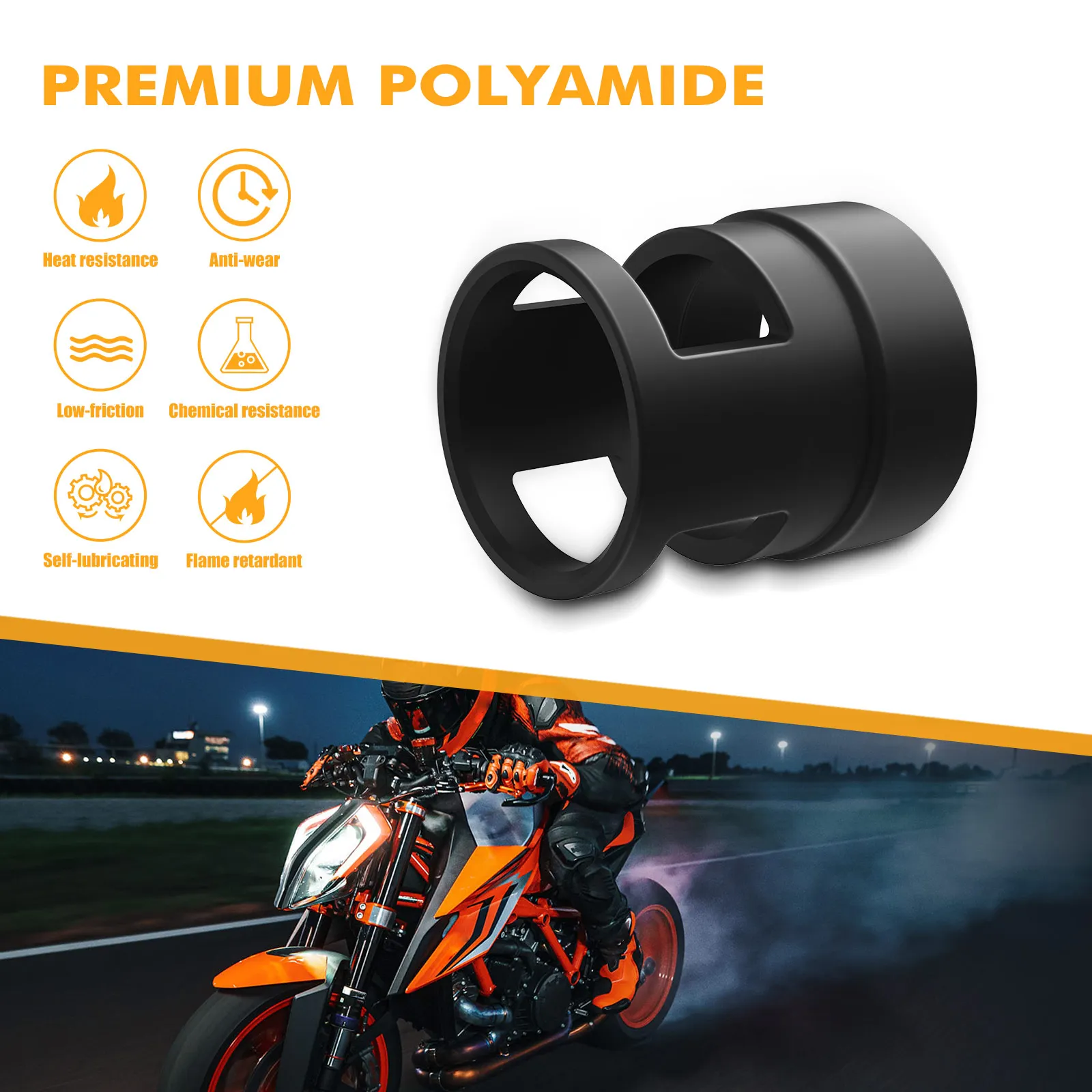 NICECNC For KTM 2020-2023 EXC 300 TPI EXC EXC-F TPI Six Days 150 200 250 300 350 400 450 500 Radiator Hose Guard Protector - Image 3